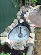 Water feature after